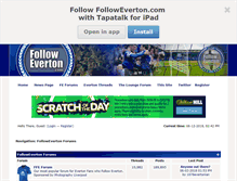 Tablet Screenshot of followeverton.com